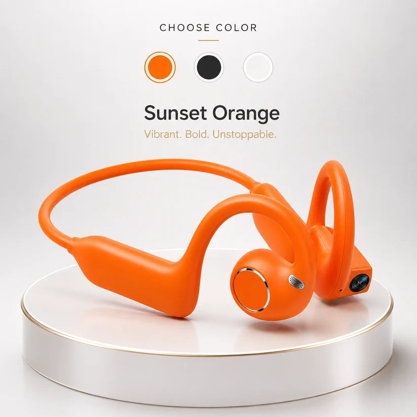 AI Smart Open-Ear Camera Headset