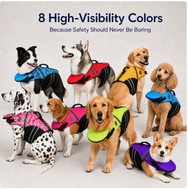 Dog Life Jacket With Chin Support