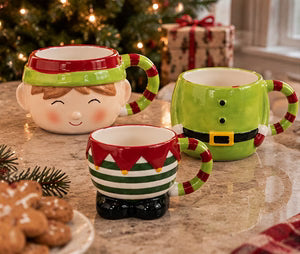 Creative Ceramic Christmas Couple Mug Set for Couples