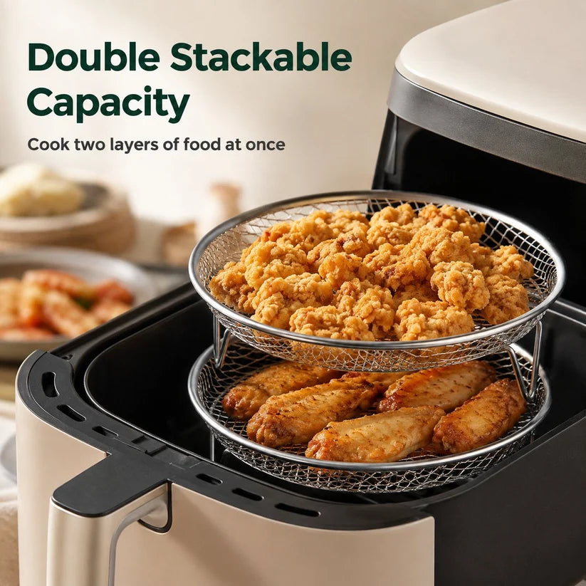 3-Tier Round Air Fryer Rack Set