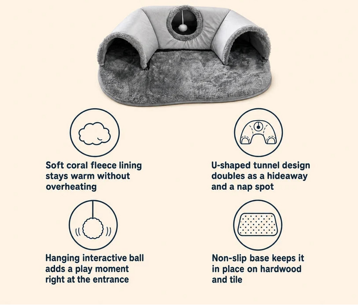Cat Tunnel - Warm Cat Nest Bed