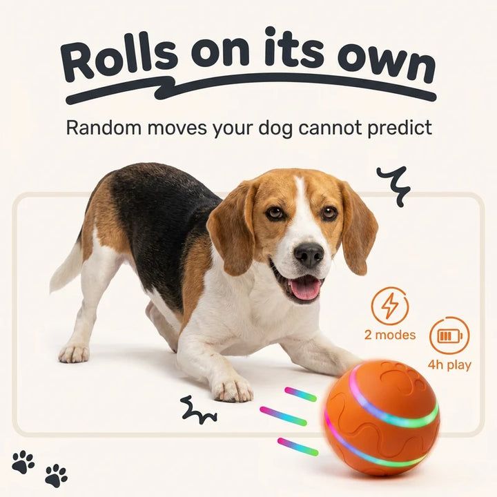 Interactive Rolling Ball Cat Toy with Gravity Sensor