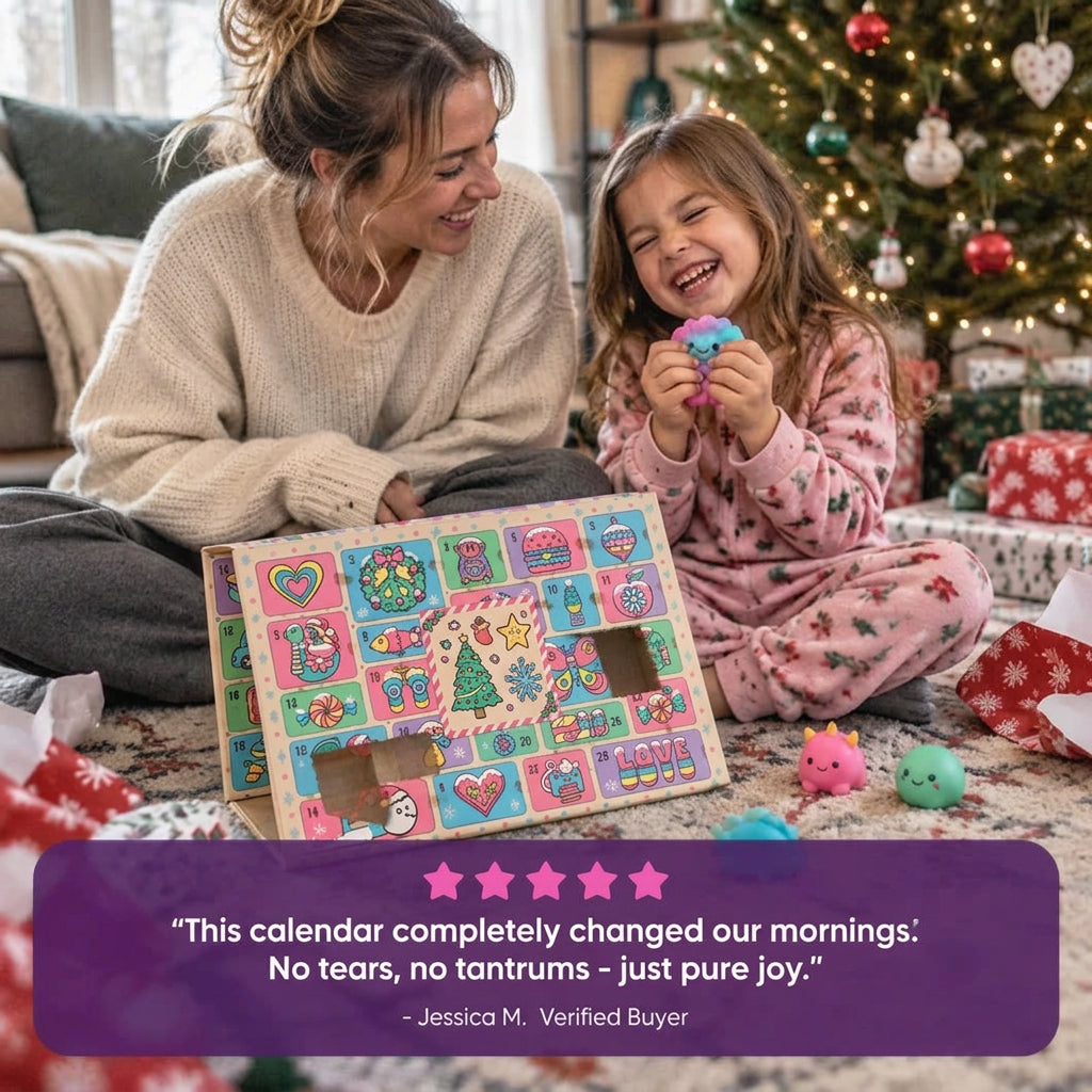 Christmas 24-Day Countdown Blind Box Squishy Toy Set