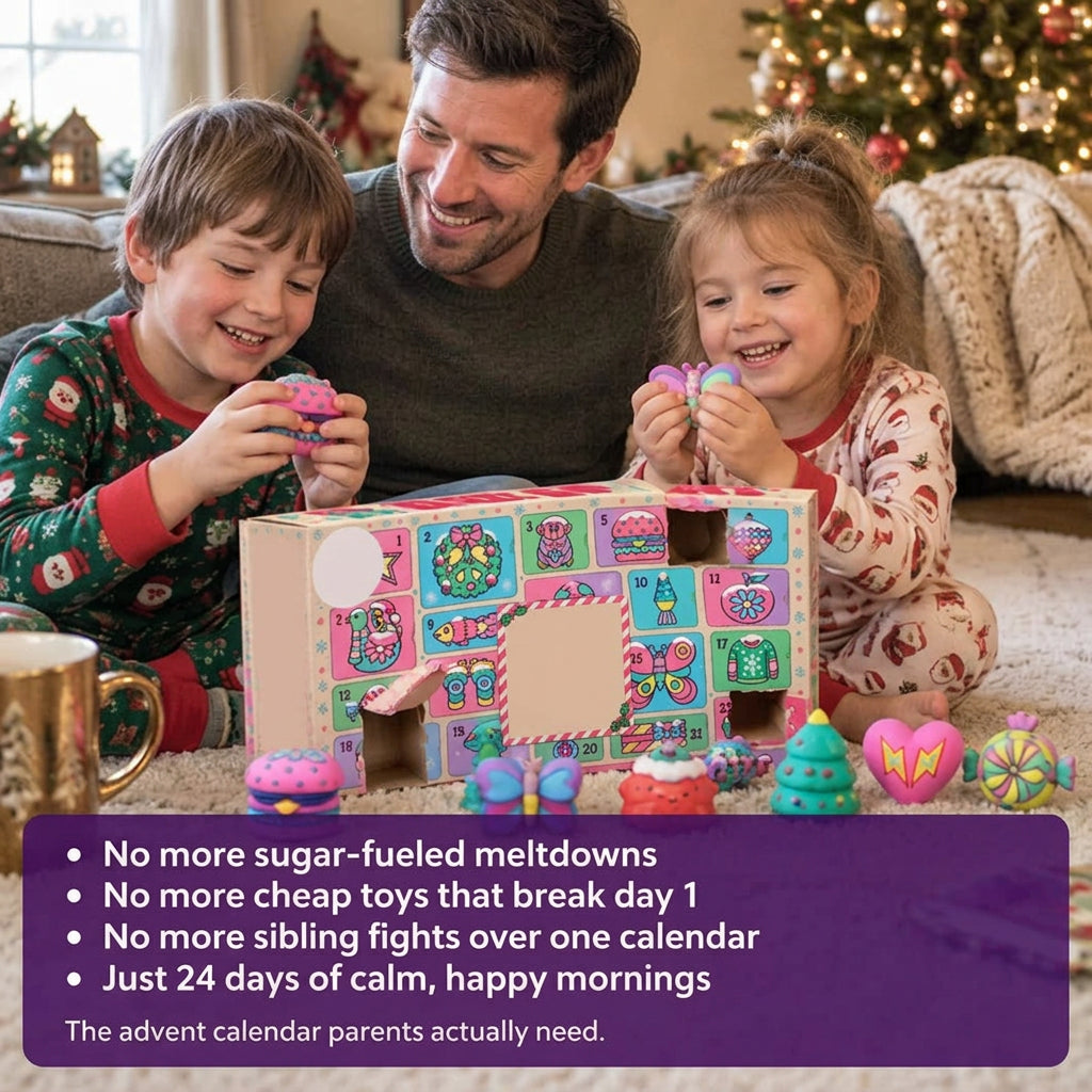 Christmas 24-Day Countdown Blind Box Squishy Toy Set