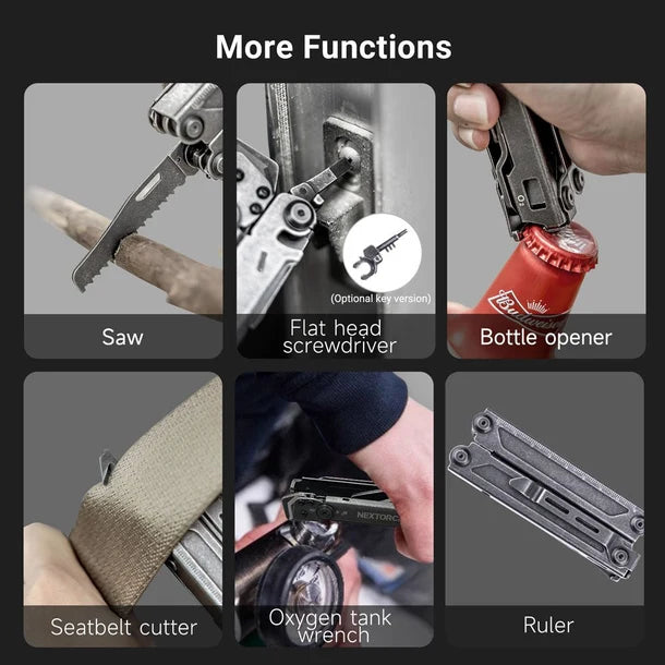 14-in-1 Multifunctional Folding Pliers for Outdoor Rescue