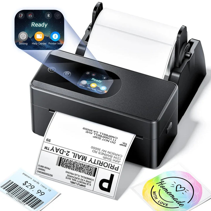 PM64D Bluetooth Shipping Label Printer Upgraded Direct Touchscreen