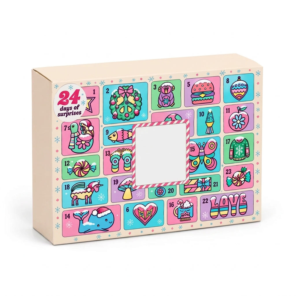 Christmas 24-Day Countdown Blind Box Squishy Toy Set