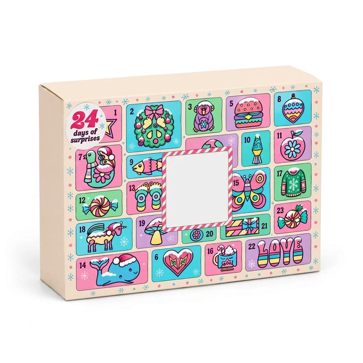 Christmas 24-Day Countdown Blind Box Squishy Toy Set