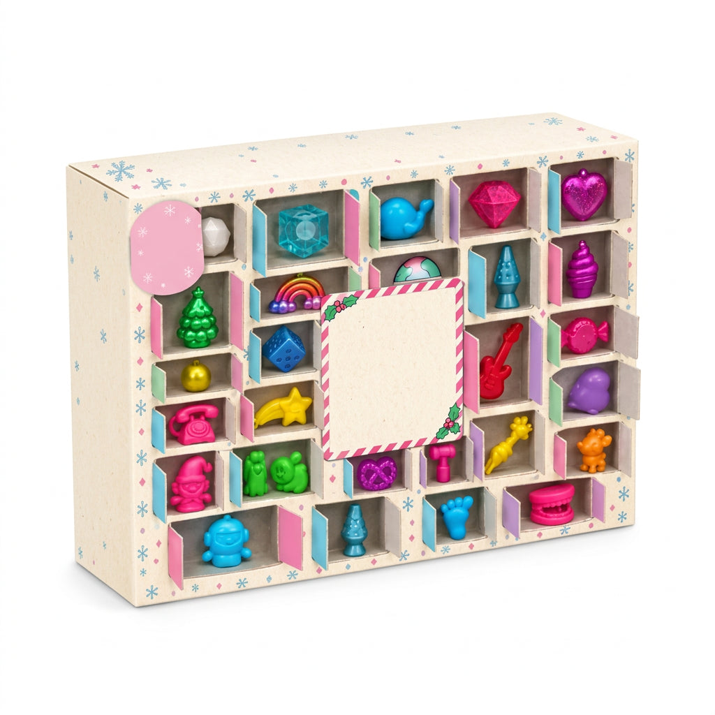 Christmas 24-Day Countdown Blind Box Squishy Toy Set