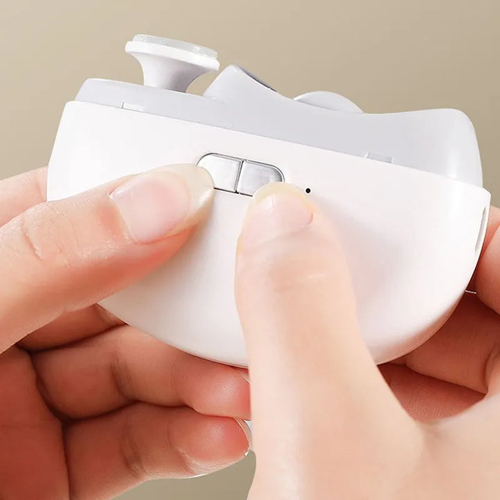 Electric Nail Clipper Grinding and Polishing with Light Automatic Nail Trimmer Rechargeable Nail Cutter
