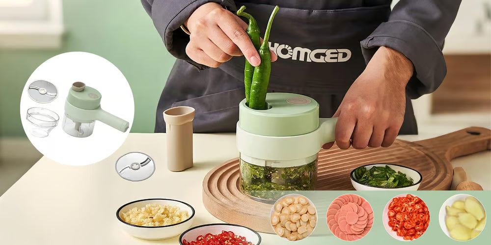 Portable Wireless Mini Vegetable Chopper