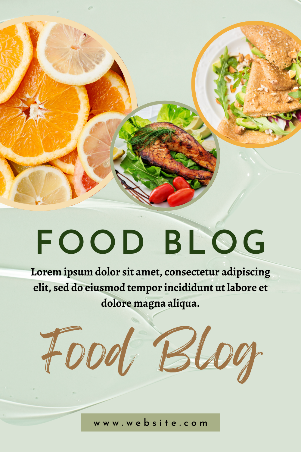 Food Blog Canva Templates Bundle