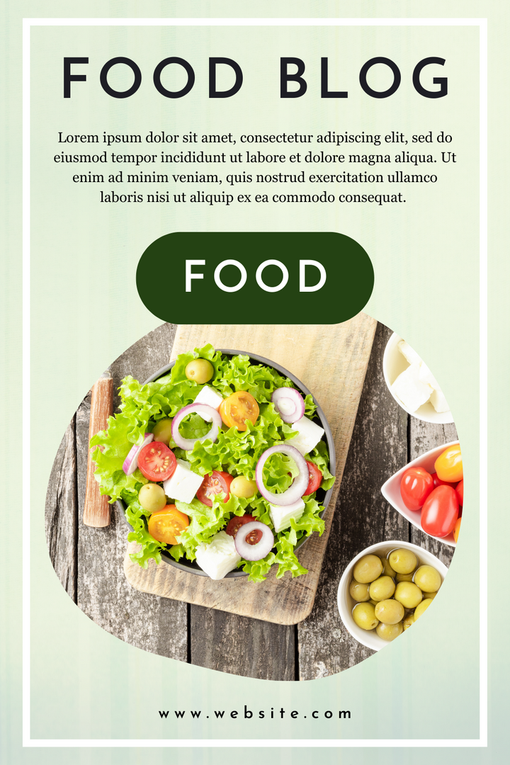 Food Blog Canva Templates Bundle