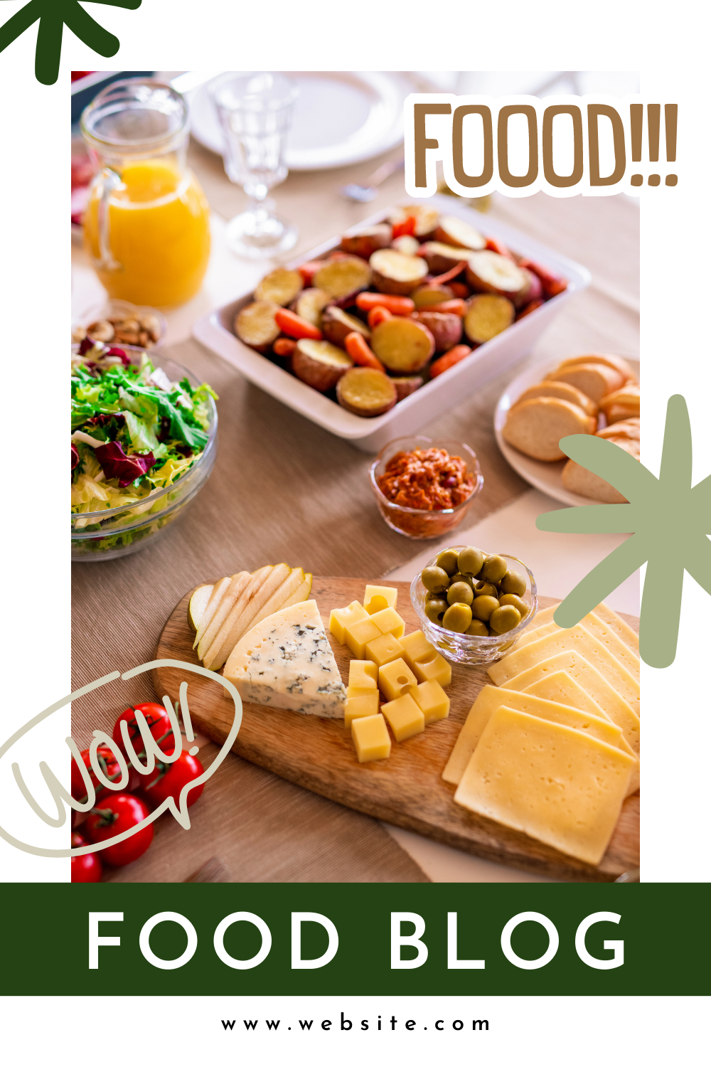 Food Blog Canva Templates Bundle